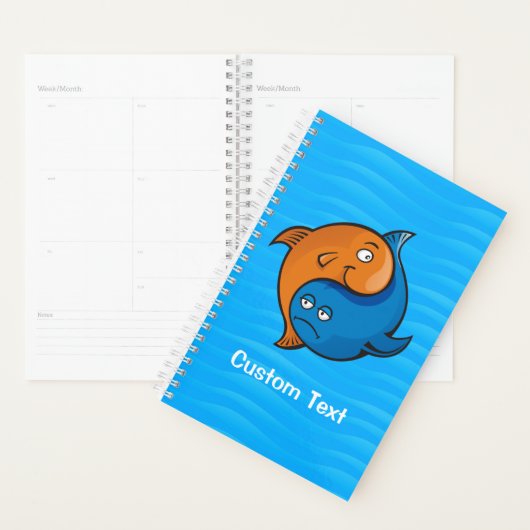 Caricature de poisson Yin Yang (Devant avec enveloppe)