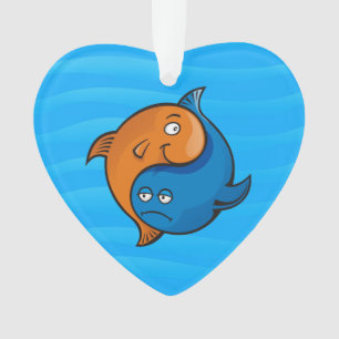 Caricature de poisson Yin Yang