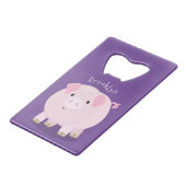 Caricature de porc mignon rose pot vendue (Dos Angle)