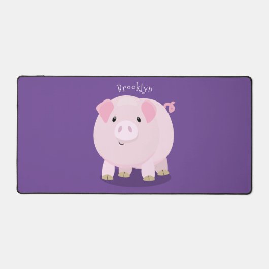 Caricature de porc mignon rose pot vendue (Recto)