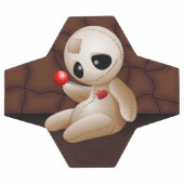 Caricature de poupée vaudou en amour (Plat)