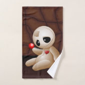 Caricature de poupée vaudou en amour (Serviette à main)