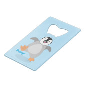 Caricature de poussin de pingouin mignon et joyeus (Dos Angle)