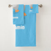 Caricature de poussin de pingouin mignon et joyeus (En situation)