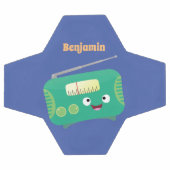 Caricature de radio rétro amusante (Plat)