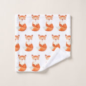 Caricature de renard de gingembre mignon (Gant de toilette)