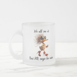 Caricature de RH, Mème, Mug humour de bureau.