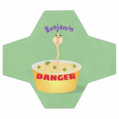 Caricature de serpent aux nouilles mignonnes illus (Plat)