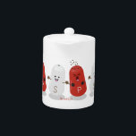 Caricature de shakers de sel et de poivre de Cute<br><div class="desc">Les meilleurs amis comme le sel et le piment collent ensemble! Avec nos mignonnes shakers de sel et de poivre dans un style de dessin animé adorable!</div>