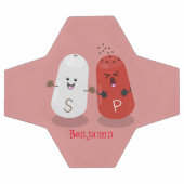 Caricature de shakers de sel et de poivre de Cute (Plat)