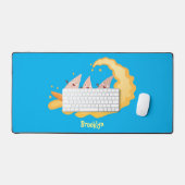 Caricature de surf pour chips de maïs mignonette n (Clavier et souris)