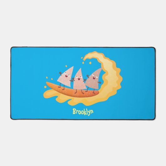 Caricature de surf pour chips de maïs mignonette n (Recto)