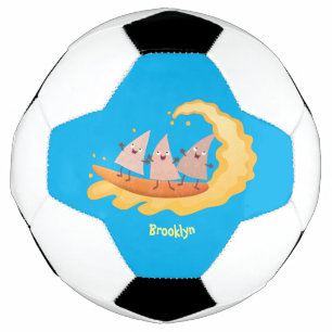Caricature de surf pour chips de maïs mignonette n