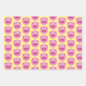 Caricature de visage de porc feuille papier d'emba (Devant 3)