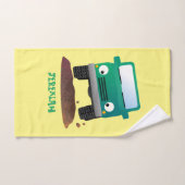 Caricature de voiture 4 X4 hors route (Serviette à main)