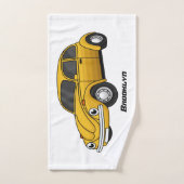 Caricature de voiture classique (Serviette à main)