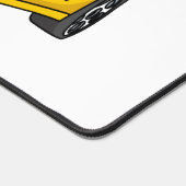 Caricature de voiture sport jaune joyeux (Coin)