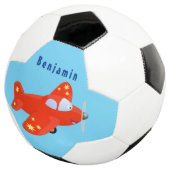 Caricature de vol d'avion rouge mignon (3/4)