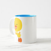 Caricature de vol mignon Canard Mug (Devant gauche)