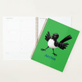Caricature de Willie Wagtail australienne personna (Devant avec enveloppe)