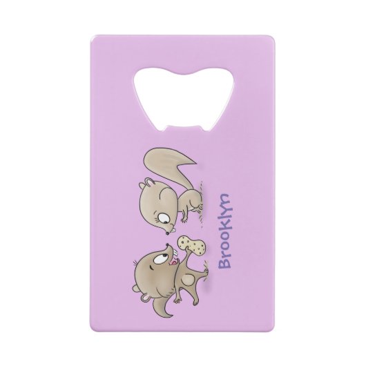 Caricature d'écureuils marrants (Dos)