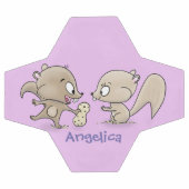 Caricature d'écureuils marrants (Plat)