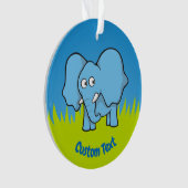 Caricature d'éléphant bleu (devant)