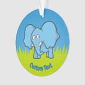 Caricature d'éléphant bleu (devant)