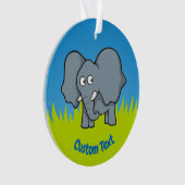 Caricature d'éléphant gris (devant)