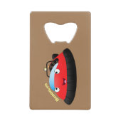 Caricature d'hovercraft rouge joyeux (Devant)