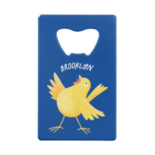 Caricature d'oiseau canari jaune chantant mignon
