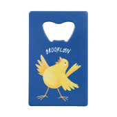 Caricature d'oiseau canari jaune chantant mignon (Dos)