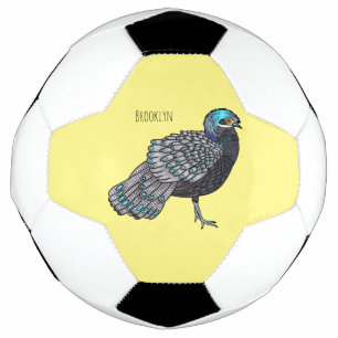 Caricature d'oiseau de faisan paon de Bornéo