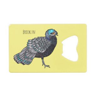 Caricature d'oiseau de faisan paon de Bornéo