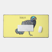 Caricature d'oiseau de faisan paon de Bornéo (Clavier et souris)