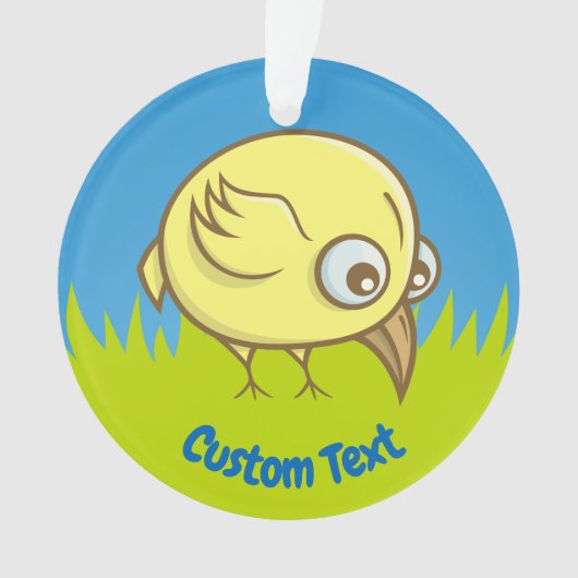 Caricature d'oiseau jaune (devant)