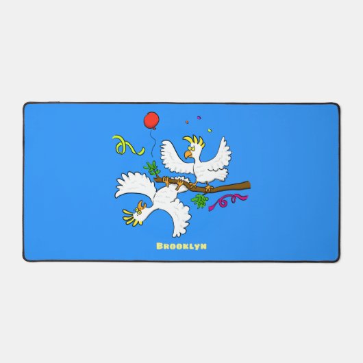 Caricature d'oiseaux de cockatoo amusante (Recto)