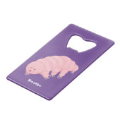 Caricature d'ours d'eau tardigrade rose mignon (Dos Angle)