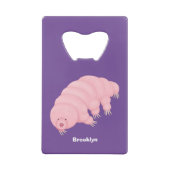 Caricature d'ours d'eau tardigrade rose mignon (Dos)