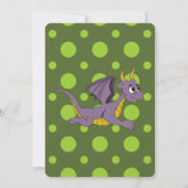 Caricature dragon anniversaire invitations à impri (Dos)