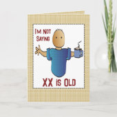 Caricature drôle Carte d'anniversaire pour lui (Devant)