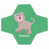 Caricature du tigre mignon Saber Toothed Smilodon (Plat)