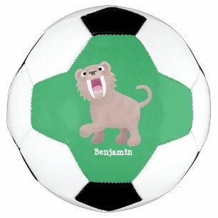 Caricature du tigre mignon Saber Toothed Smilodon