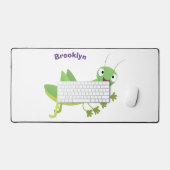 Caricature d'une pâtisserie joyeux verte (Clavier et souris)