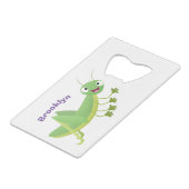 Caricature d'une pâtisserie joyeux verte (Devant Angle)