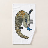 Caricature en bleu (Serviette à main)