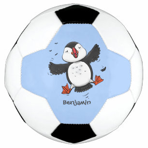 Caricature en bleu bouffin joyeux