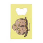 Caricature en trio de chouette (Devant)