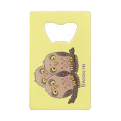 Caricature en trio de chouette (Dos)