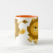 Caricature extatique mignonne Lion Mug (Centre)